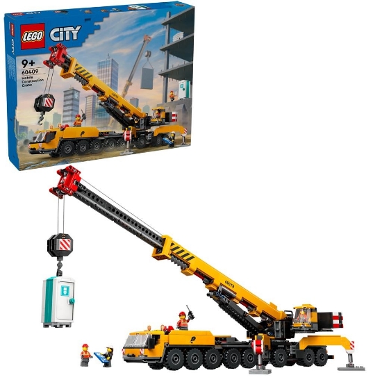 Imagine Lego City Macara mobilă galbenă de construcții 60409