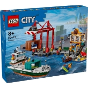 Imagine LEGO CITY PORT SI NAVA DE TRANSPORT MARFA 60422