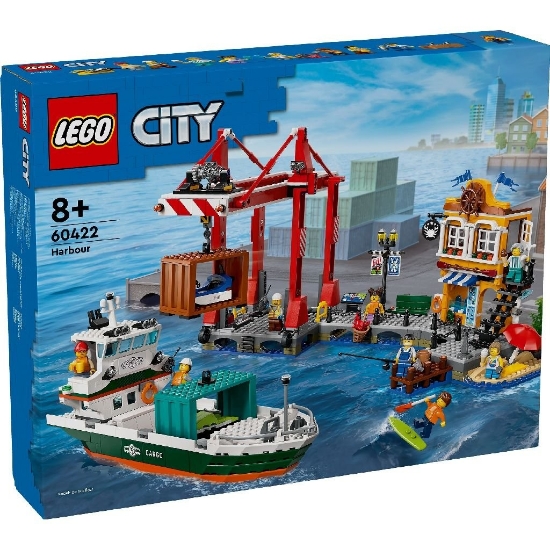 Imagine LEGO CITY PORT SI NAVA DE TRANSPORT MARFA 60422