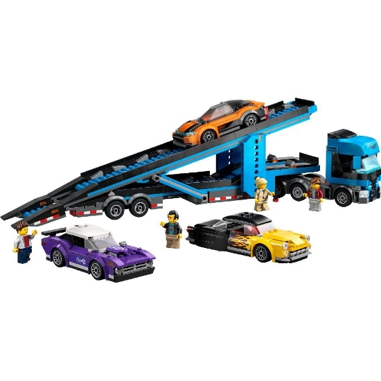 Imagine Lego City Camion transportor de mașini sport 60408