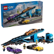 Imagine LEGO CITY CAMION TRANSPORTOR DE MASINI SPORT 60408