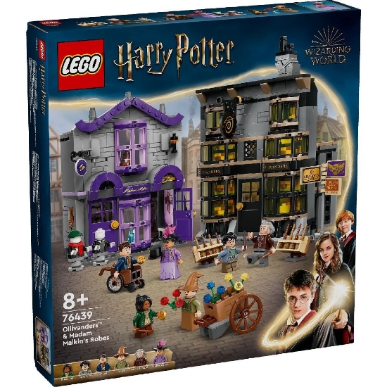 Imagine LEGO HARRY POTTER TM OLLIVANDER SI MAGAZINUL DE HAINE AL LUI MADAM MALKIN 76439