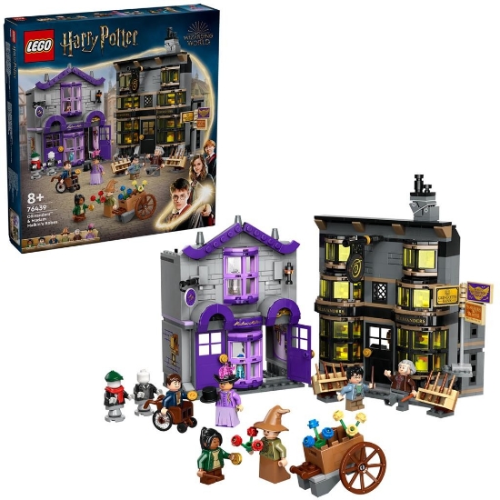 Imagine LEGO Harry Potter™ Ollivander și Magazinul de haine al lui Madam Malkin 76439