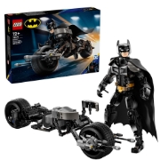 Imagine LEGO SUPER HEROES FIGURINA DE CONSTRUCTIE BATMAN SI MOTOCICLETA BAT-POD 76273