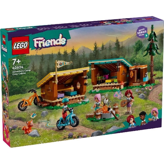 Imagine LEGO FRIENDS CABANE CONFORTABILE IN TABARA DE AVENTURI 42624