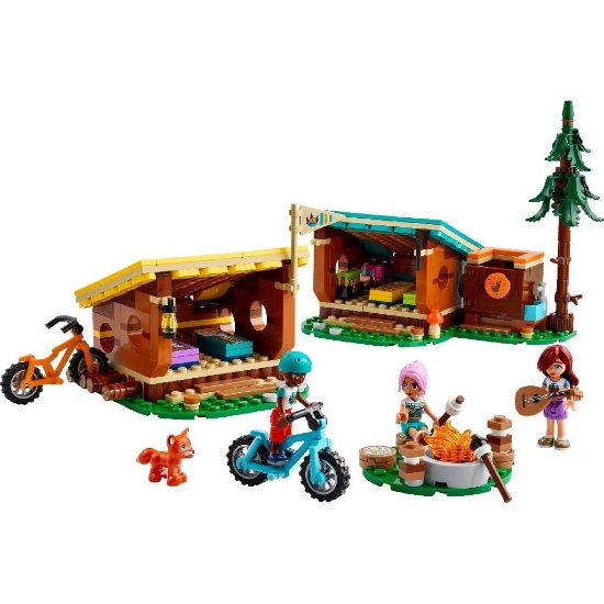 Imagine Lego Friends cabane confortabile în tabăra de aventuri 42624