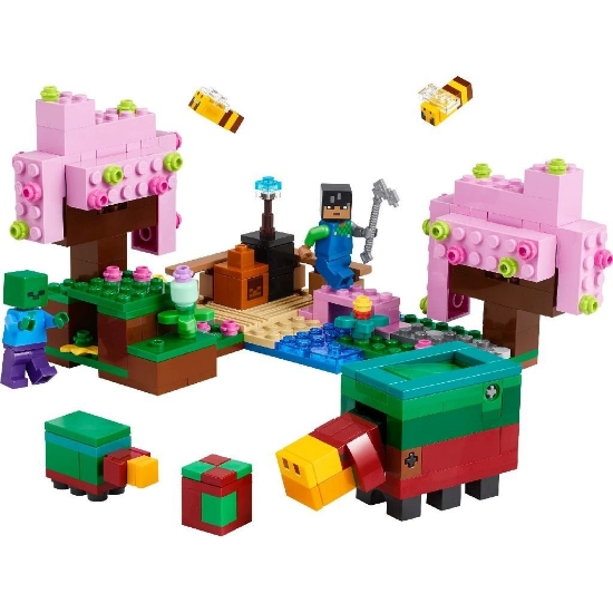 Imagine LEGO Minecraft Grădina cu cireși înfloriți 21260