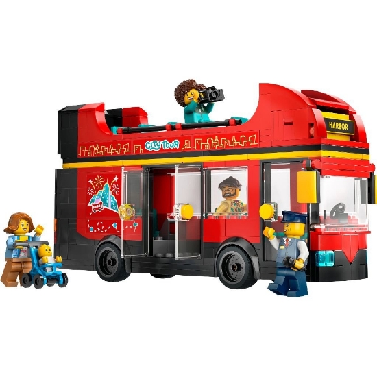 Imagine Lego City Autobuz turistic roșu cu etaj 60407