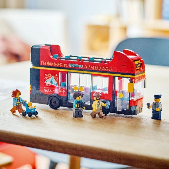 Imagine Lego City Autobuz turistic roșu cu etaj 60407