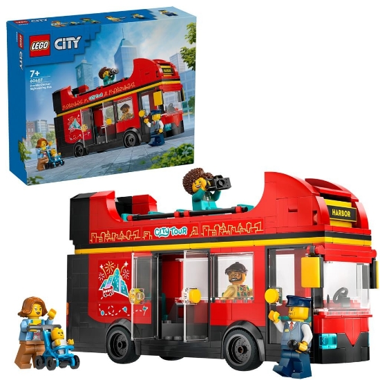 Imagine Lego City Autobuz turistic roșu cu etaj 60407