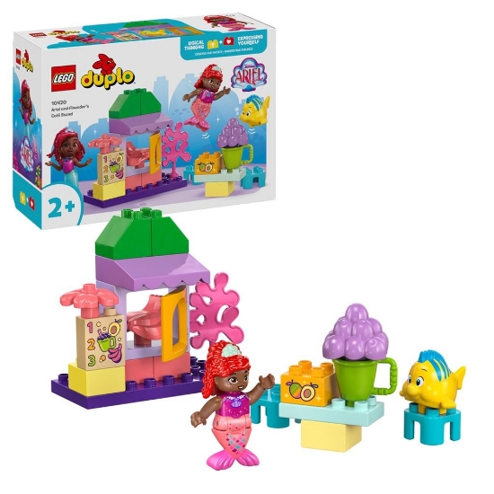 Imagine LEGO DUPLO Chioșcul cu cafea al lui Ariel și Flounder 10420
