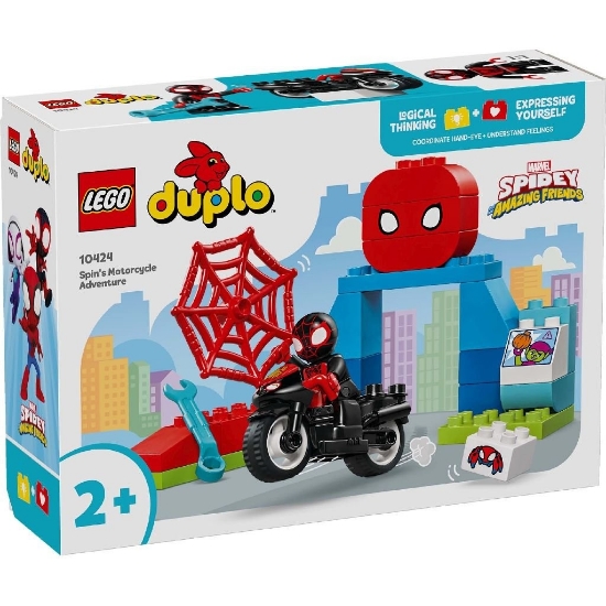 Imagine LEGO DUPLO AVENTURA PE MOTOCICLETA A LUI SPIN 10424