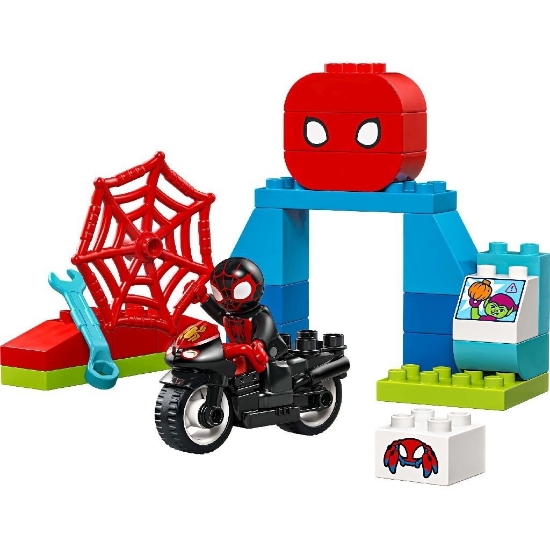 Imagine LEGO DUPLO Aventura pe motocicleta a lui Spin 10424