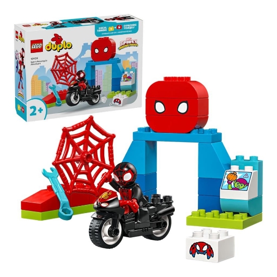 Imagine LEGO DUPLO Aventura pe motocicleta a lui Spin 10424
