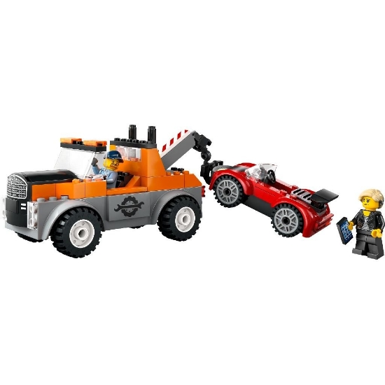 Imagine Lego City Camioneta de tractare și mașină sport 60435