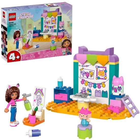 Imagine LEGO Gabby’s Dollhouse Creații meșteșugite cu Bebe Căsuța 10795