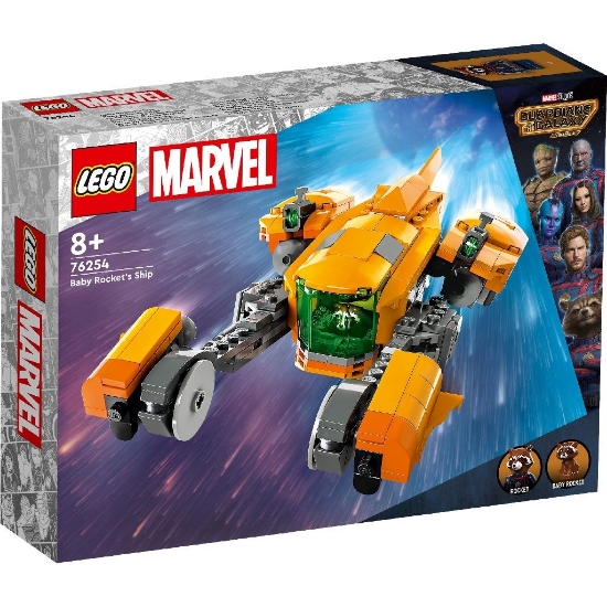 Imagine LEGO Marvel Nava lui Baby Rocket 76254