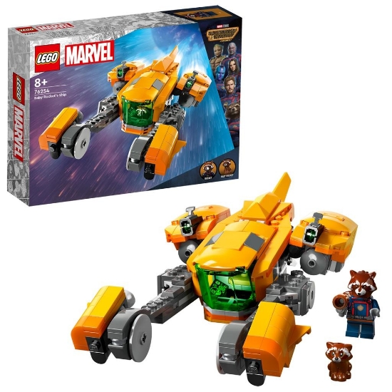 Imagine LEGO Marvel Nava lui Baby Rocket 76254