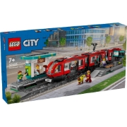 Imagine LEGO CITY TRAINS STATIE SI TRAMVAI IN CENTRUL ORASULUI 60423 