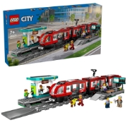 Imagine LEGO CITY TRAINS STATIE SI TRAMVAI IN CENTRUL ORASULUI 60423 