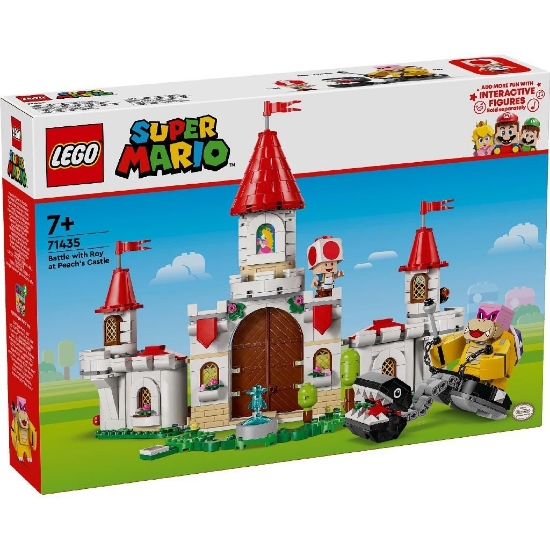 Imagine LEGO SUPER MARIO BATALIA CU ROY LA CASTELUL LUI PEACH 71435