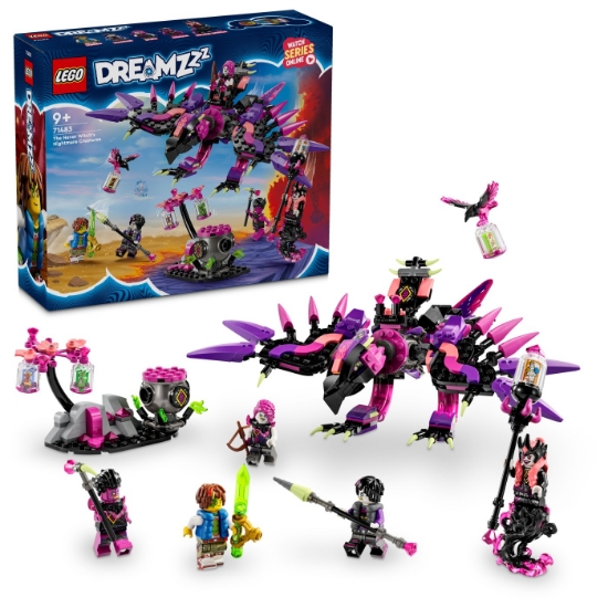 Imagine LEGO DREAMZzz Creaturile de coșmar ale Vrăjitoarei din Never 71483