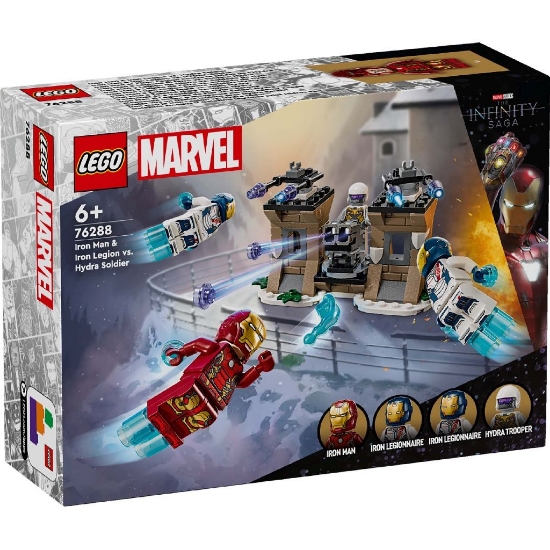Imagine LEGO MARVEL IRON MAN SI LEGIUNEA DE FIER VS SOLDAT HYDRA 76288 