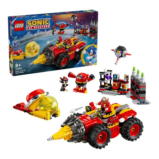 Imagine LEGO Sonic Super Sonic vs Egg Drillster 76999