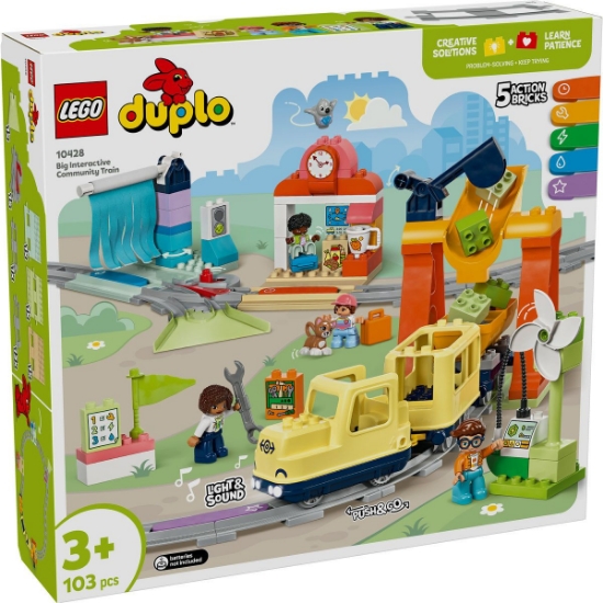 Imagine LEGO DUPLO TREN COMUNITAR INTERACTIV 10428