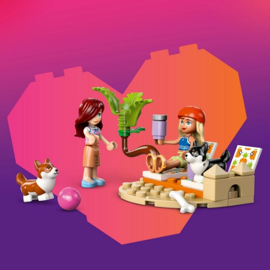 Imagine Lego Friends aventuri cu căței la surfing și pe scuter 42641