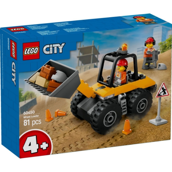 Imagine LEGO CITY INCARCATOR PE ROTI GALBEN PENTRU CONSTRUCTII 60450