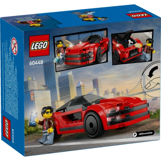 Imagine Lego City Mașina sport roșie 60448