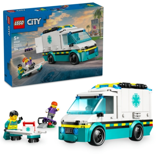 Imagine Lego City Ambulanța de urgențe 60451