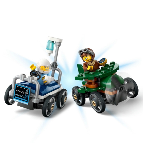 Imagine Lego City Pachet de curse Avion vs. Pat de spital 60459
