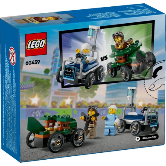 Imagine Lego City Pachet de curse Avion vs. Pat de spital 60459