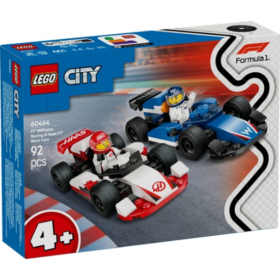 Imagine LEGO CITY MASINI DE CURSE F1 WILLIAMS RACING SI HAAS F1 60464