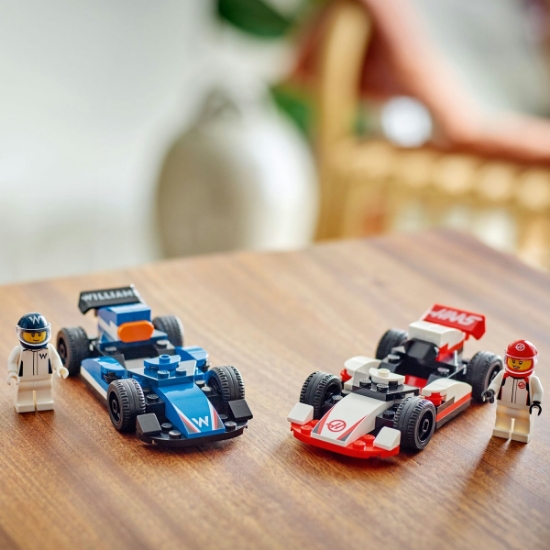 Imagine Lego City Mașini de curse F1 Williams Racing și Haas F1 60464