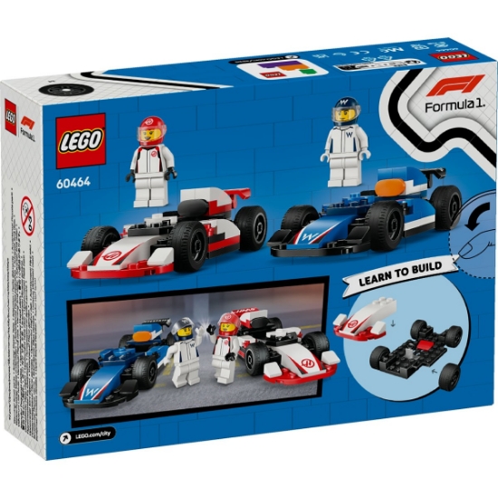 Imagine Lego City Mașini de curse F1 Williams Racing și Haas F1 60464