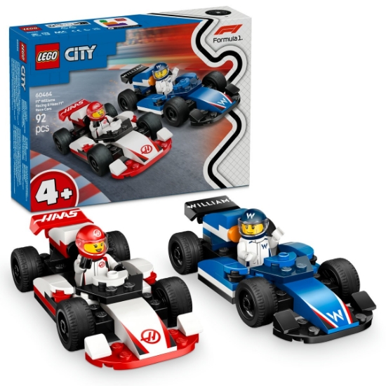 Imagine Lego City Mașini de curse F1 Williams Racing și Haas F1 60464