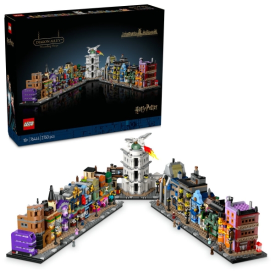 Imagine LEGO Harry Potter™ Magazine vrăjitorești pe Diagon Alley 76444