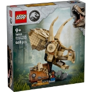 Imagine LEGO JURASSIC WORLD FOSILE DE DINOZAUR CRANIU DE TRICERATOPS 76969