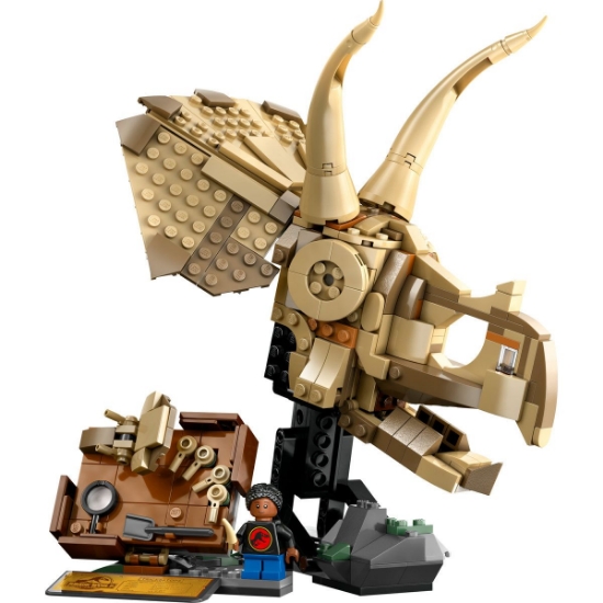 Imagine LEGO Jurassic World Fosile de dinozaur Craniu de Triceratops 76969