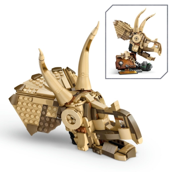 Imagine LEGO Jurassic World Fosile de dinozaur Craniu de Triceratops 76969