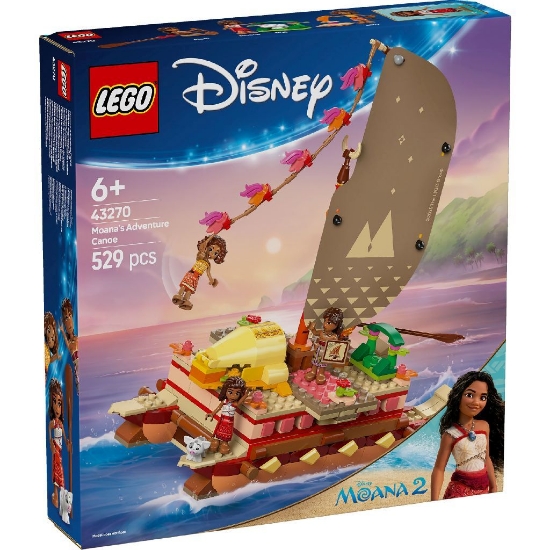 Imagine LEGO DISNEY CANOEA DE AVENTURA A MOANEI 43270