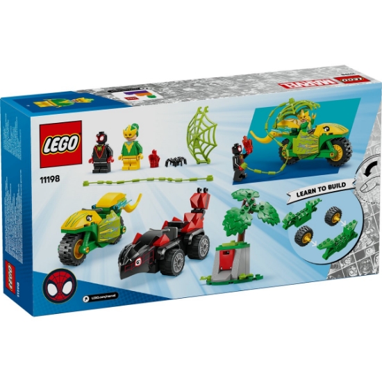 Imagine Lego Spidey Spin și Electro în Dino-vehicule 11198