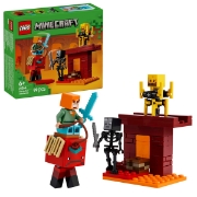 Imagine LEGO MINECRAFT BATALIE DEASUPRA LAVEI ÎN NETHER 21266