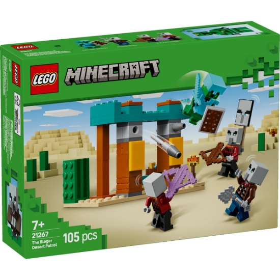 Imagine LEGO MINECRAFT PATRULA ILLAGER ÎN DESERT 21267