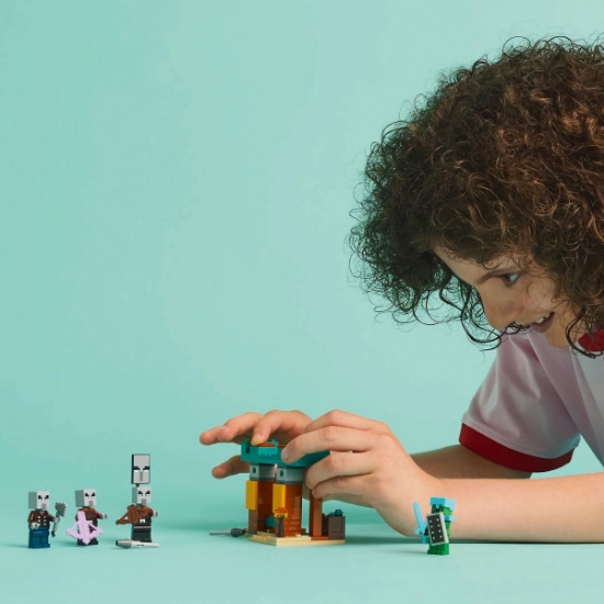 Imagine LEGO Minecraft Patrula Illager în Deșert 21267