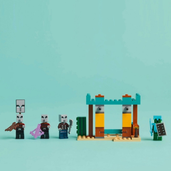 Imagine LEGO Minecraft Patrula Illager în Deșert 21267