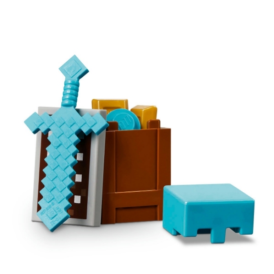 Imagine LEGO Minecraft Patrula Illager în Deșert 21267
